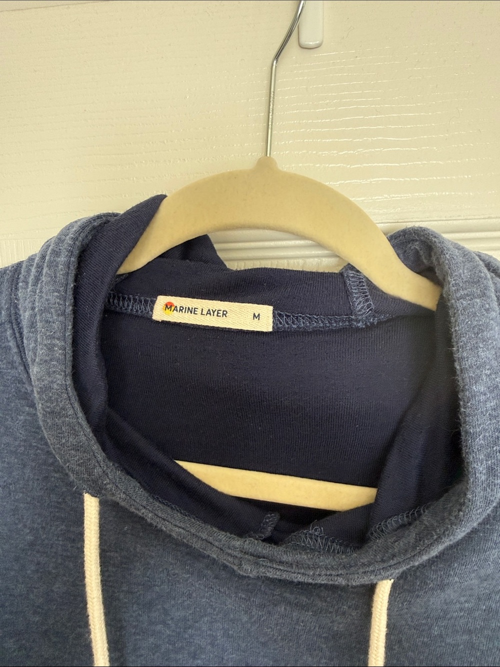 Marine Layer Navy and White cropped hoodie - Picture 2 of 4